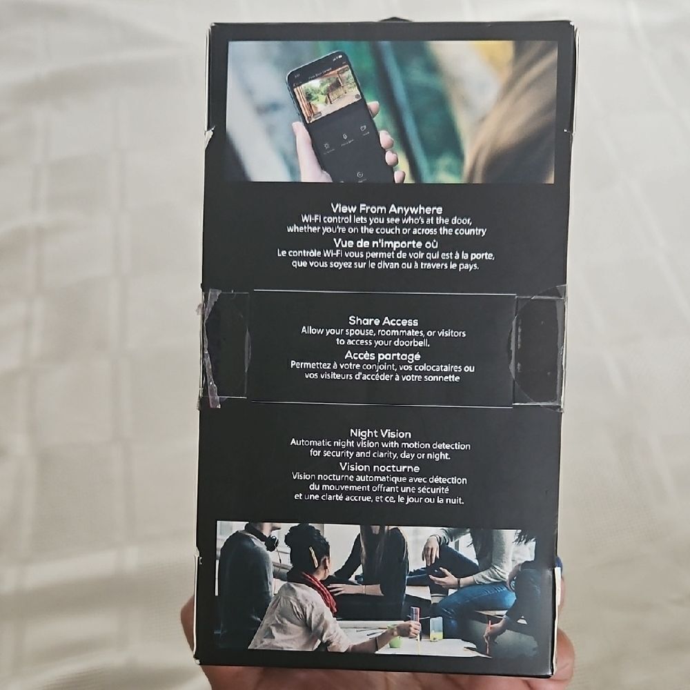 HOST PICK Geeni Doorpeek Smart Wi-Fi Doorbell - Black - Picture 6 of 16